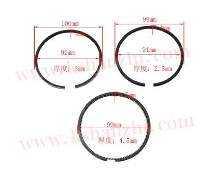 Anel de pistão de peças empilhadeira usada para Xinchai 495 com OEM 495B-04100